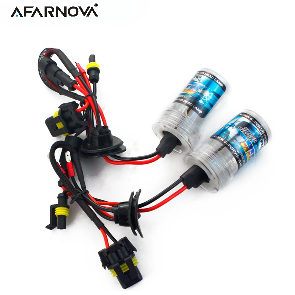 Afarnova 2 PCS 35W 55W HID XENON BULB H1 H3 H7 H8 H9 H10 H11 HB3 HB4 881 LAMP 4300K 3000K 6000K 8000K 10000K