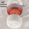 2.2L Multi-function Electric Cooking Pot Large-capacity Electric Wok Double-layer Non-stick Pot Household Electric Hot Pot 220V 5