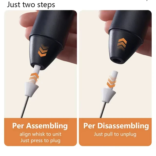 XIAOMI Montalatte Elettrico Mini Palmare Senza Fili Potente Tipo-C Ricaricabile Convenienza Caffè Latte Frusta Fruste Da Cucina 6