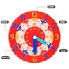 Kids Montessori Wooden Clock Toys Time Learning Teaching Aids Educational Toys For Children Primary School Clever Board Toy 3