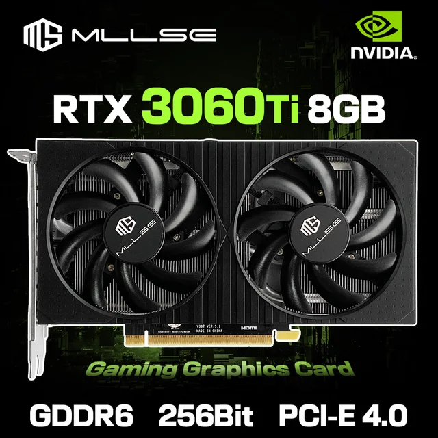 MLLSE RTX 3060Ti 8GB Graphics Card GDDR6 256Bit PCI Express 4.0 ×16 8Pin NVIDIA GPU Rtx 3060Ti Gaming Video Card Placa De Video 1