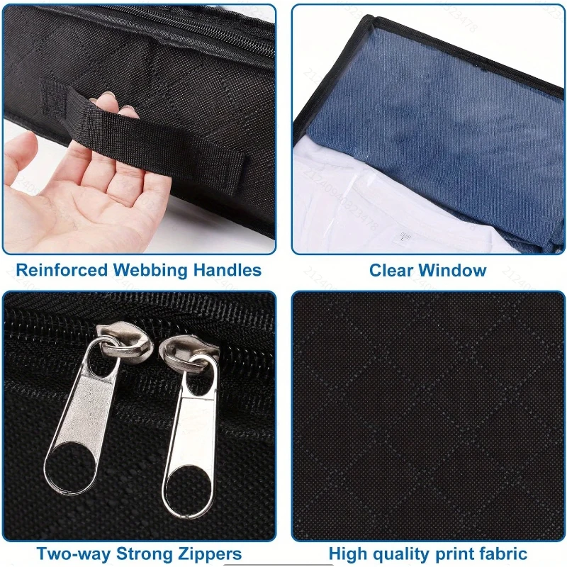 Under Bed Storage Containers,Underbed Storage 4.5 Inches Low Profile with Sturdy Sidewalls/Bottom for Clothes, Blanket, Pillows 4