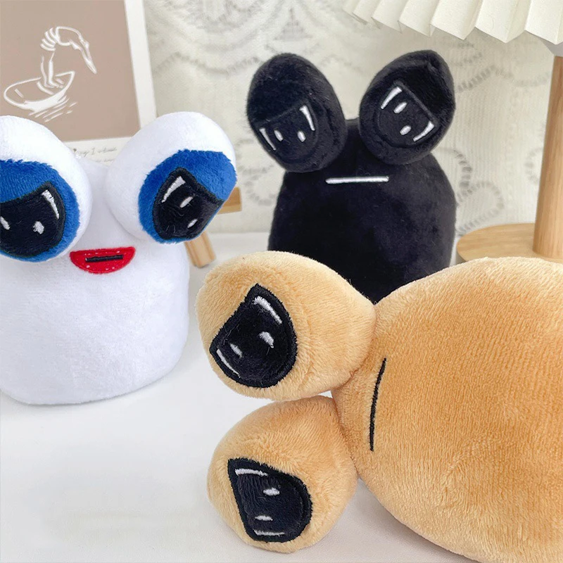 Game My Pet Alien Pou Plush Keychain Plush Doll Toys Furdiburb Emotion Big Eyes Alien Pendant Pou Keyring Backpack Charms Gifts 2
