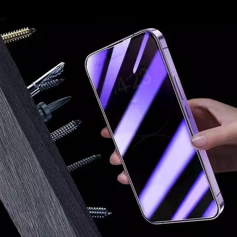 Anti-Spy Matte Frosted Tempered Glass Screen Protector with Blue Light Filter