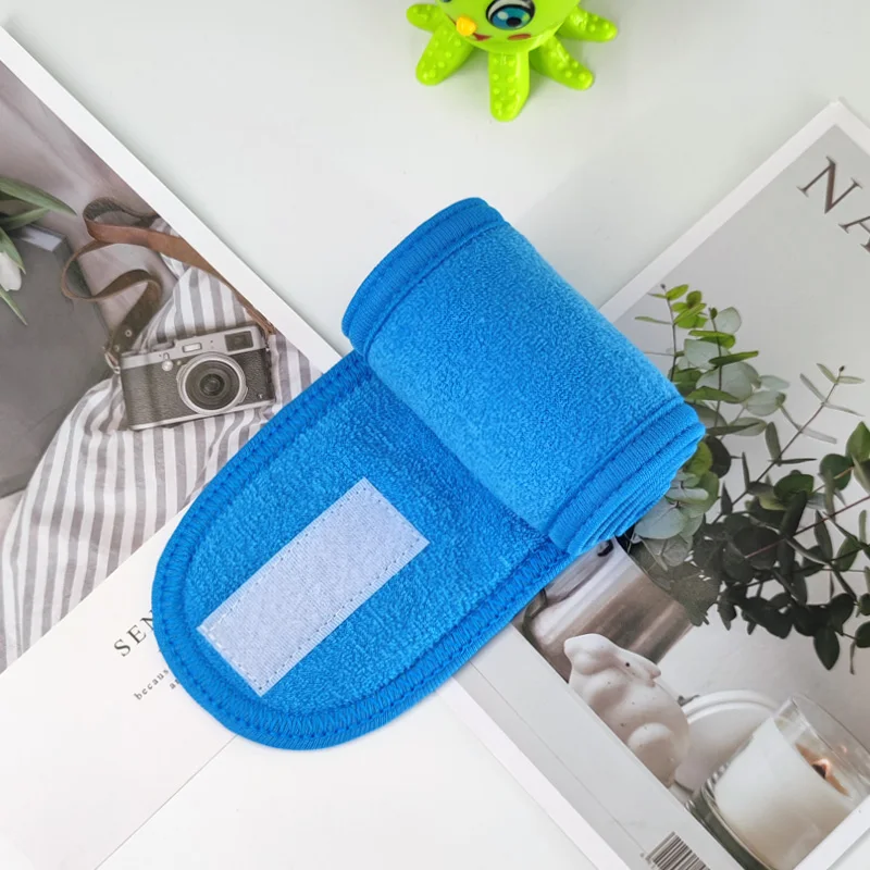 QuietGirl Soft Toweling Hair Accessories Girls Headbands for Face Washing Bath Makeup Hair Band Women Adjustable SPA Facial Head 4