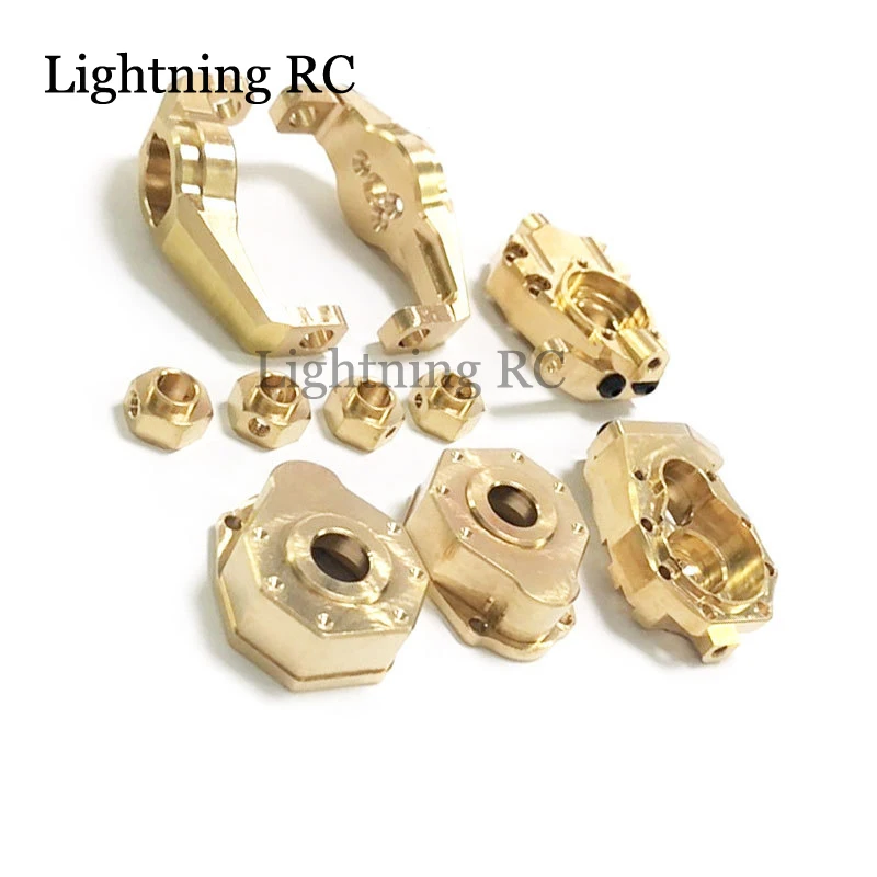 

Brass Heavy Duty Counter Weight Set Portal Drive Axle Housing Bumper Mount for 1/10 RC Cwawler TRX-4 TRX4 Upgrade Parts