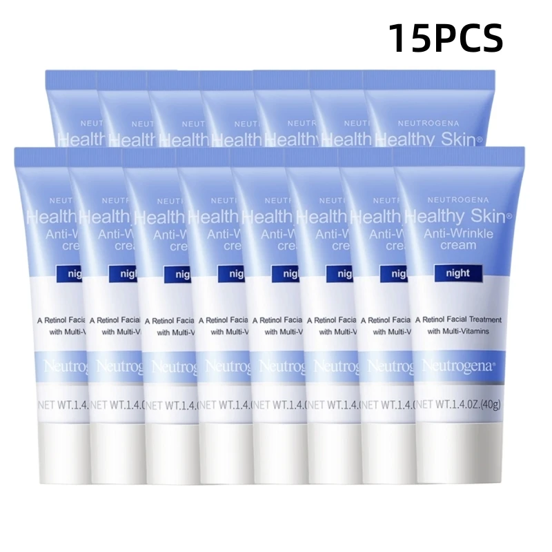 

15PCS Neutrogena Retinol Anti-aging Night Cream Vitamin Anti-wrinkle Moisturizing Cream Reduce Fine Lines Smoothing Skin 40g