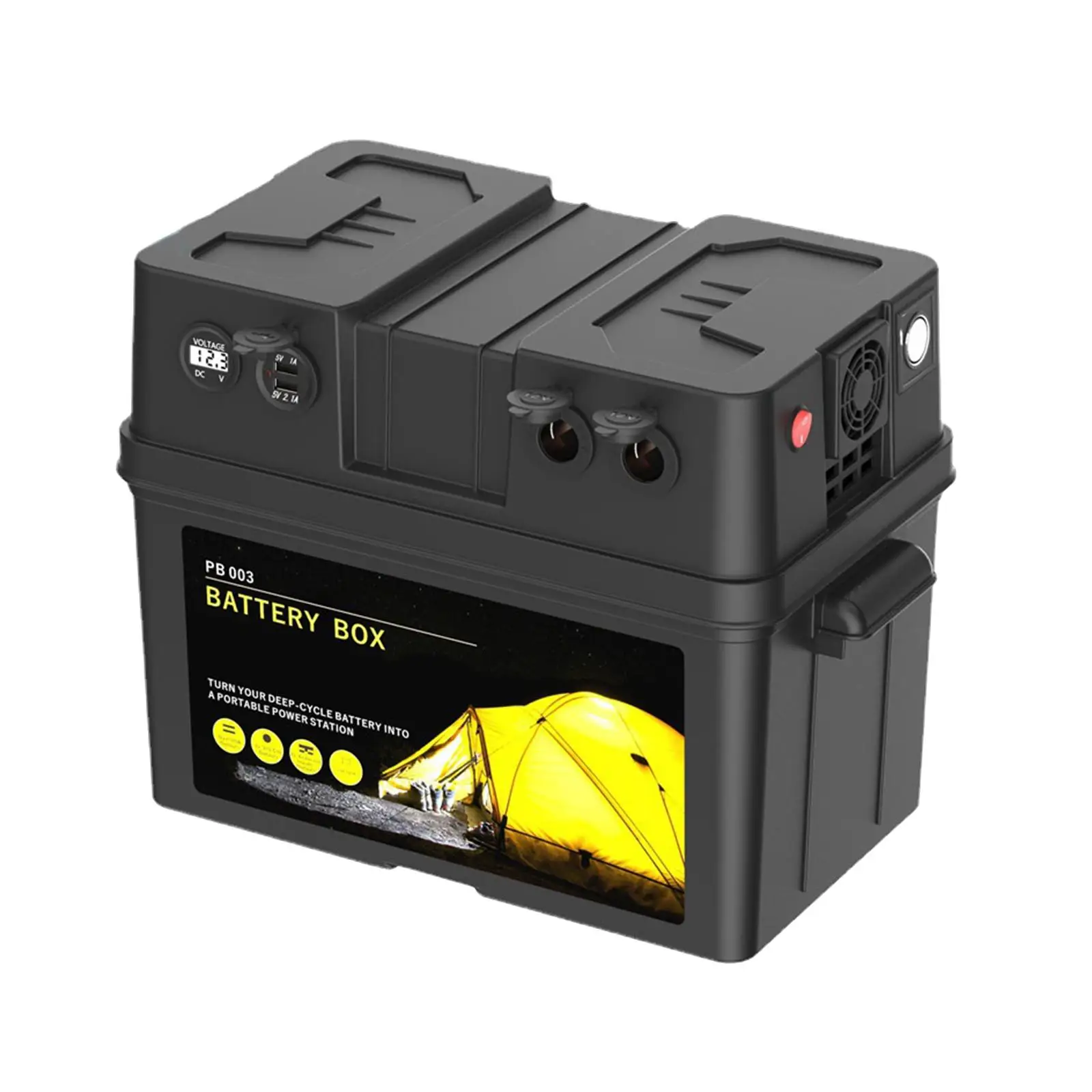 MotorBatteryBoxWaterproofPortableMultifunctional12VBatteries