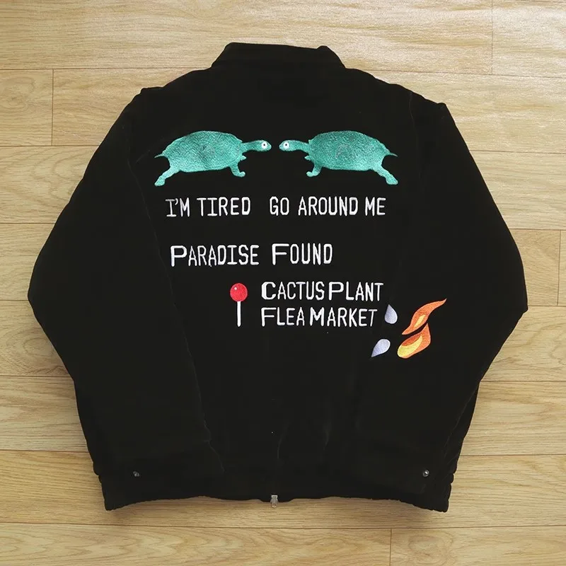 2024 CPFM too slow souvenir jacket Suede embroidery heavy-duty souvenir jacket WY1015 6