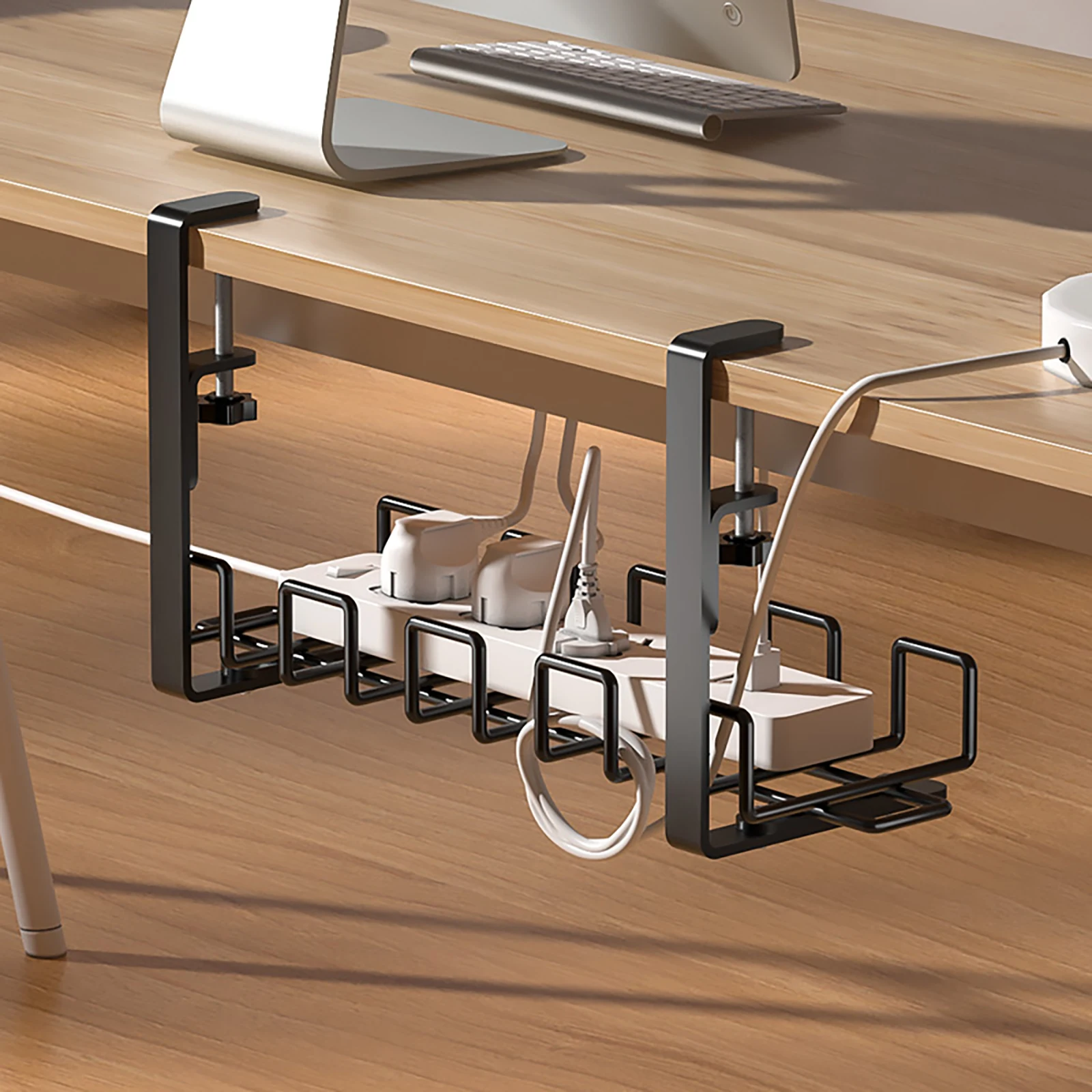 Under Desk Cable Management Tray Organizer Rack