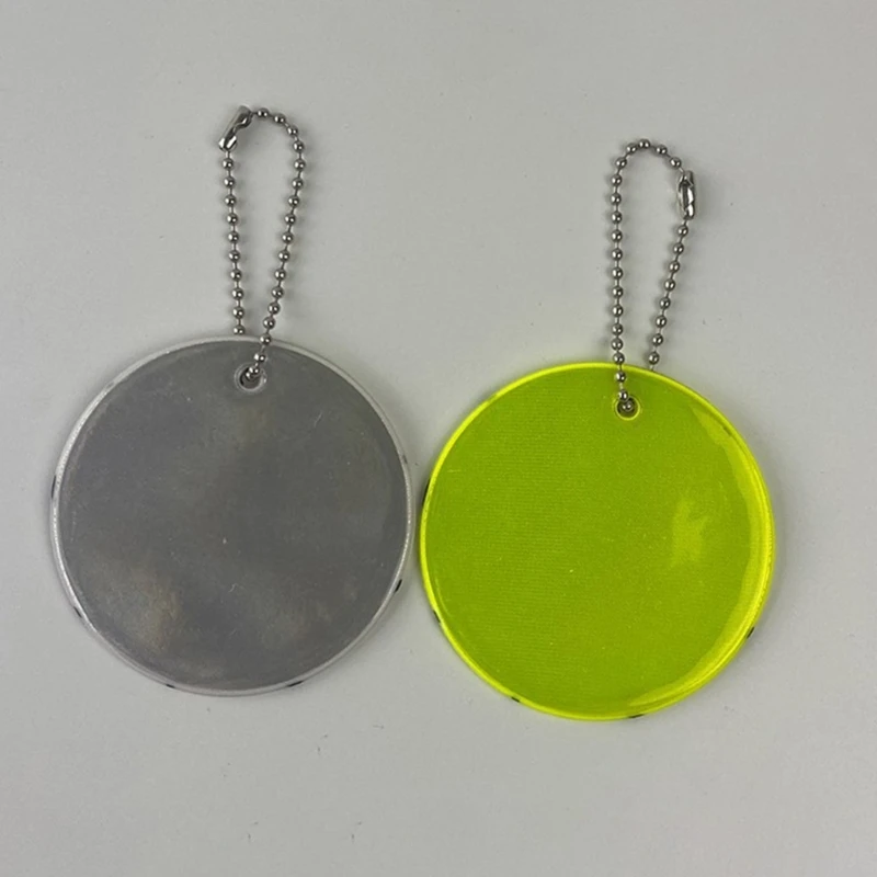 Reflective Pendant for Basketball Reflective Keychain Bag Pendant with Chains Doft PVC Reflector Keyrings For Visible Safety Reflective Pendant