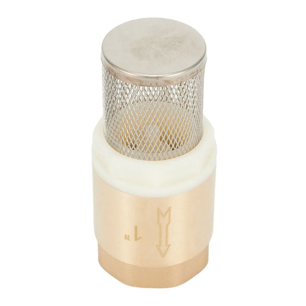 

Brass Foot BSP Internal Thread Valve DN25 Check Stainless Steel Suction Basket With Steel Strainer Filter For Water Pump