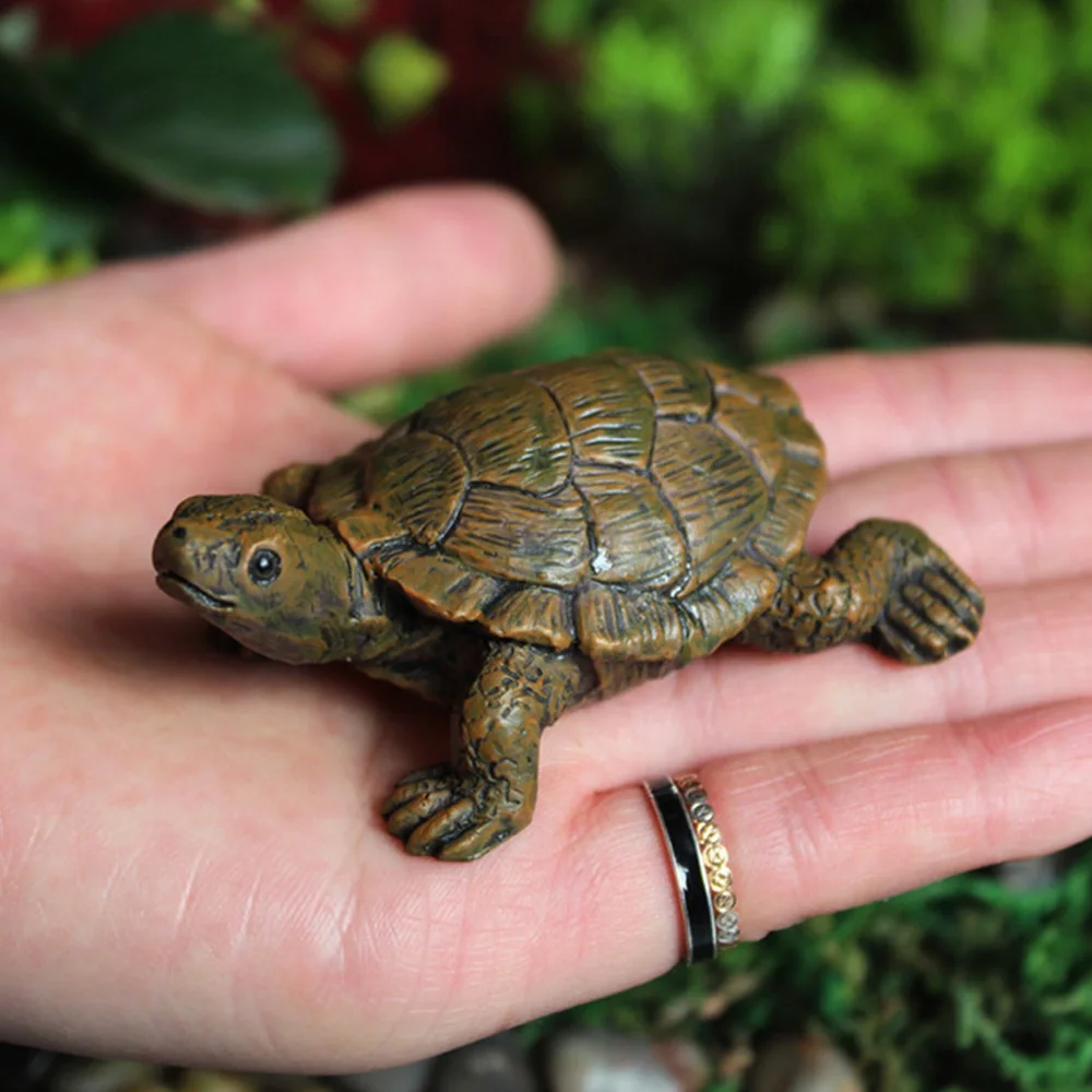 

Micro Landscape Simulation Small Tortoise Ornaments Gardening Landscaping Balcony Flower Pot Decoration Succulents Cute