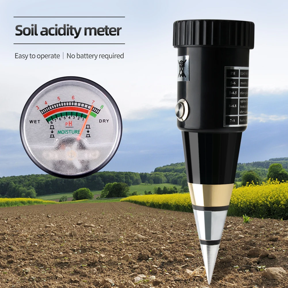 2in1 Portable Soil Moistures and PH Tester Acidity Humidity Meter Garden Analyzer Potted Crops Planting Cultivating Tool | Инструменты