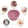 TYRY.HU 2pcs Silicone Baby Feeding Bowl Set Baby Learning Dishes Suction Bowl Set silicone Spoon Children Tableware Baby Stuff 4