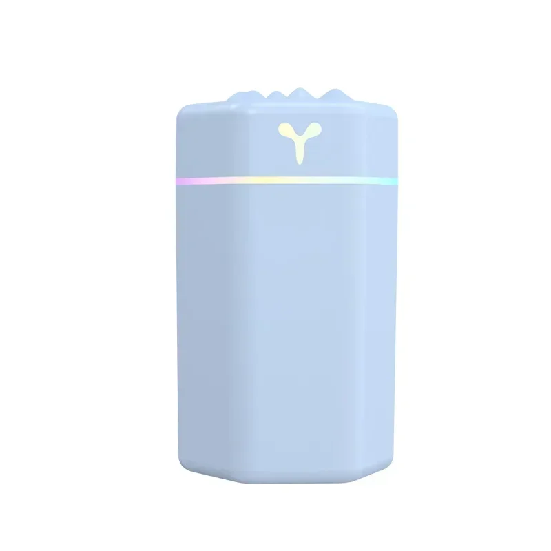 Compact USB-Powered Humidifier with LED Mood Lighting - Cool Mist Aroma Diffuser
