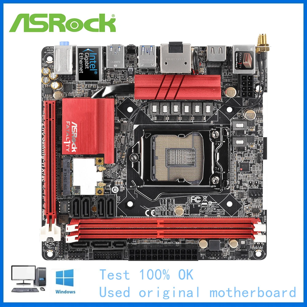 Usato Mini-Itx Itx Per Asrock Z170 Gaming-Itx/Ac Gaming-Itx Scheda Madre Del Computer Lga 1151 Z170 Scheda Madre Desktop