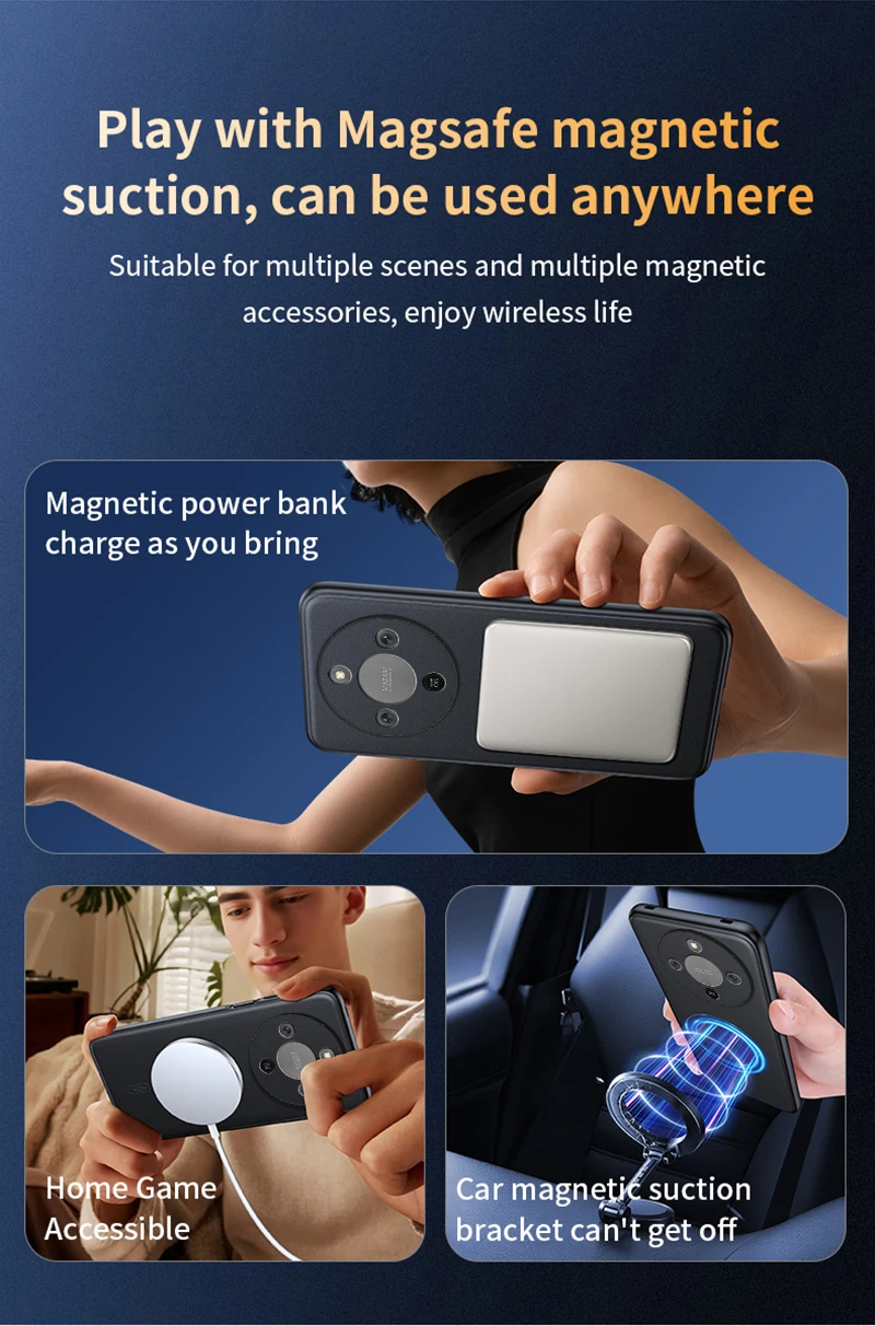 Für Honor X70 Fall Magnetische Leder Schild Abdeckung Für Honor X70 Anti-Fingerprint Nicht-Slip PC + TPU – Detail 10