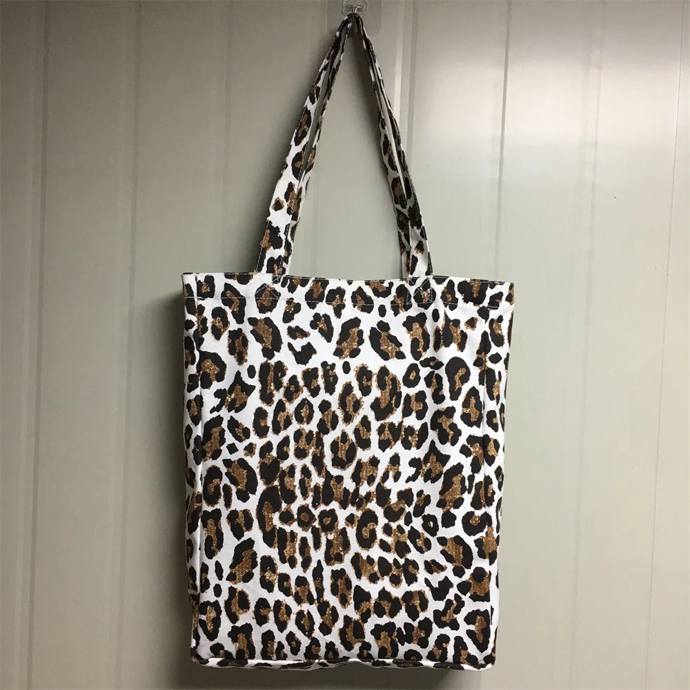 16 Colors French Fashion Letter Printed Leopard Print Tote Bag for Women's Casual Shopping Bag Unisex Zebra Print Shoulder Bag