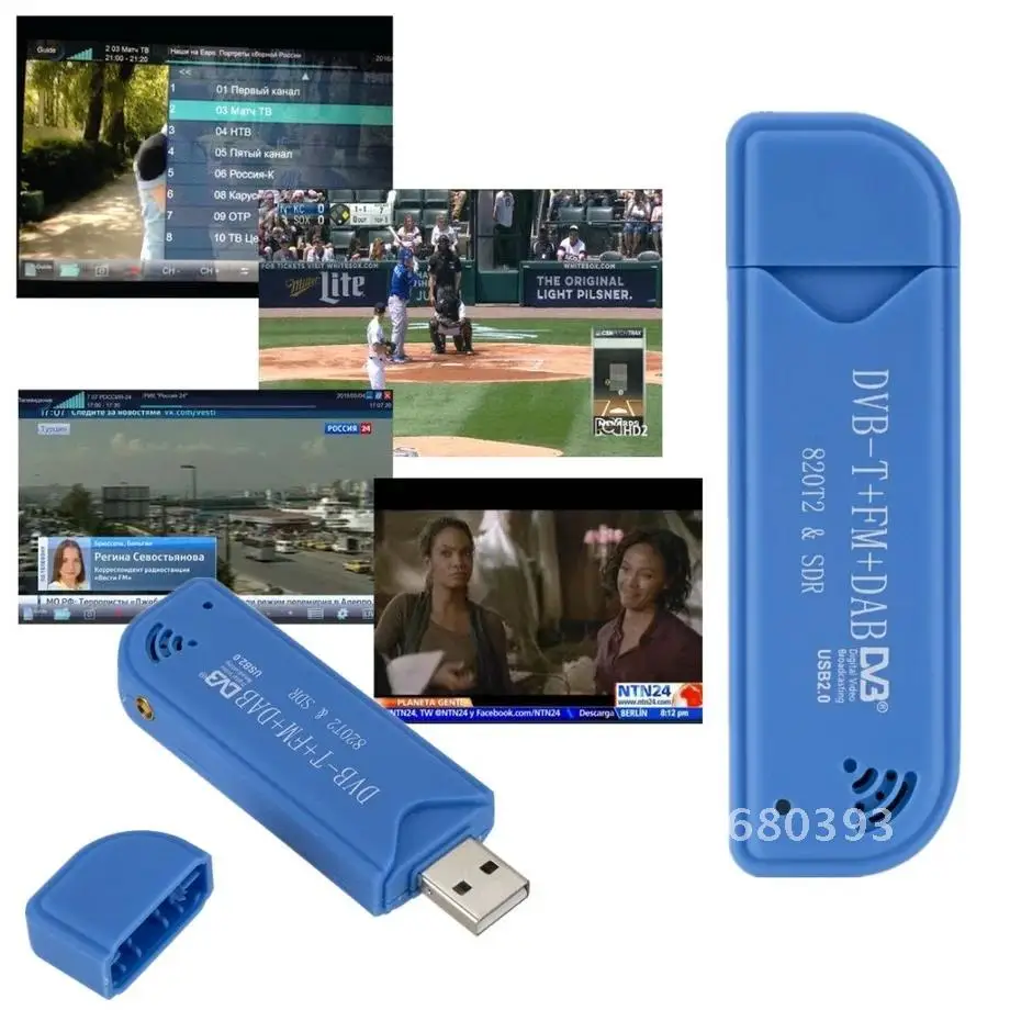 휴대용 미니 디지털 TV 스틱, USB 2.0 소프트웨어 라디오, DVB-T R820T2 SDR 디지털 TV 리시버 스틱, TV 액세서리