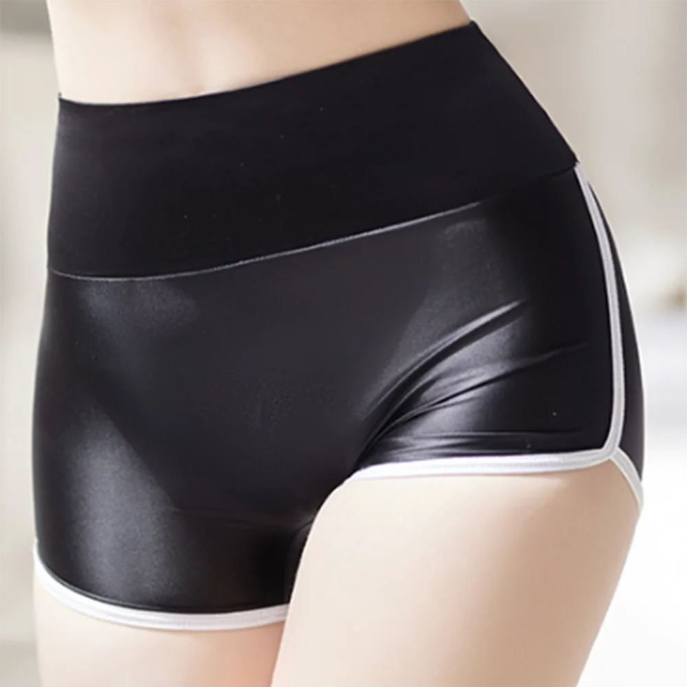 Application Oil Glossy Pink White Yoga Sports Shorts Black Nylon Panties Hip How To Choose Proper Shorts