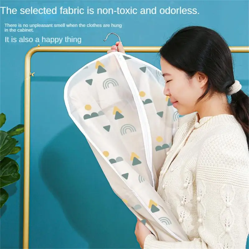 

Dustproof Clothing Covers Waterproof Clothes Dust Cover Coat Suit Dress Protector Hanging Garment Bags Thickened Dust Cover