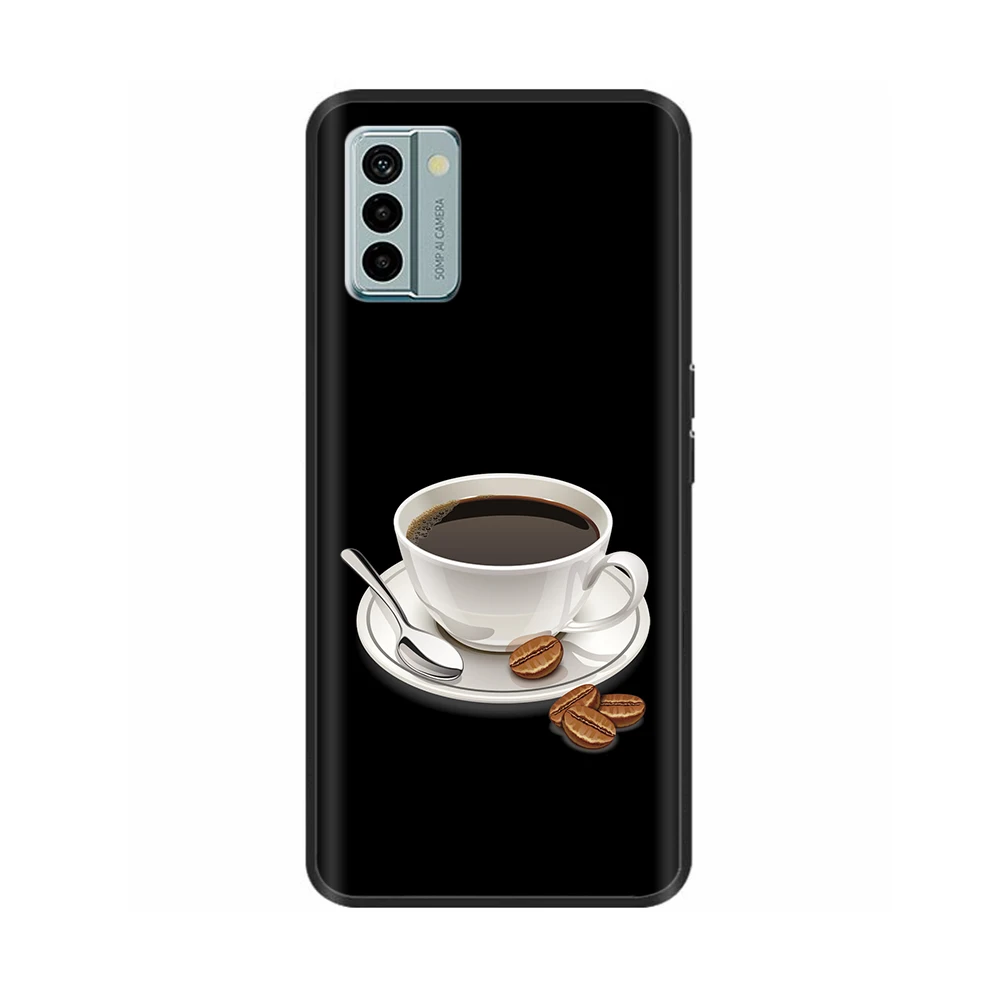 Nokia G22 Cool Silicone TPU Protective Shell - Painted Soft Back Cover with Black Bumper