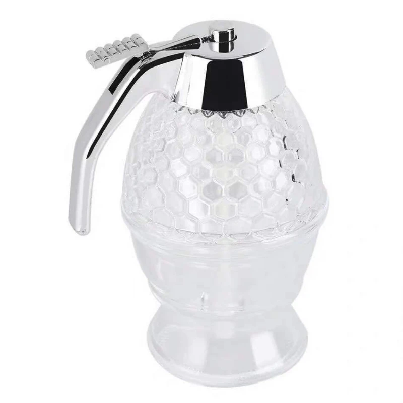 Juice Syrup Cup Squeeze Bottle Storage Pot Stand Holder Bee Drip Dispenser Kettle Honey Jar Container Kitchen Accessories syrup dispenser jam squeeze bottles condiment bottles