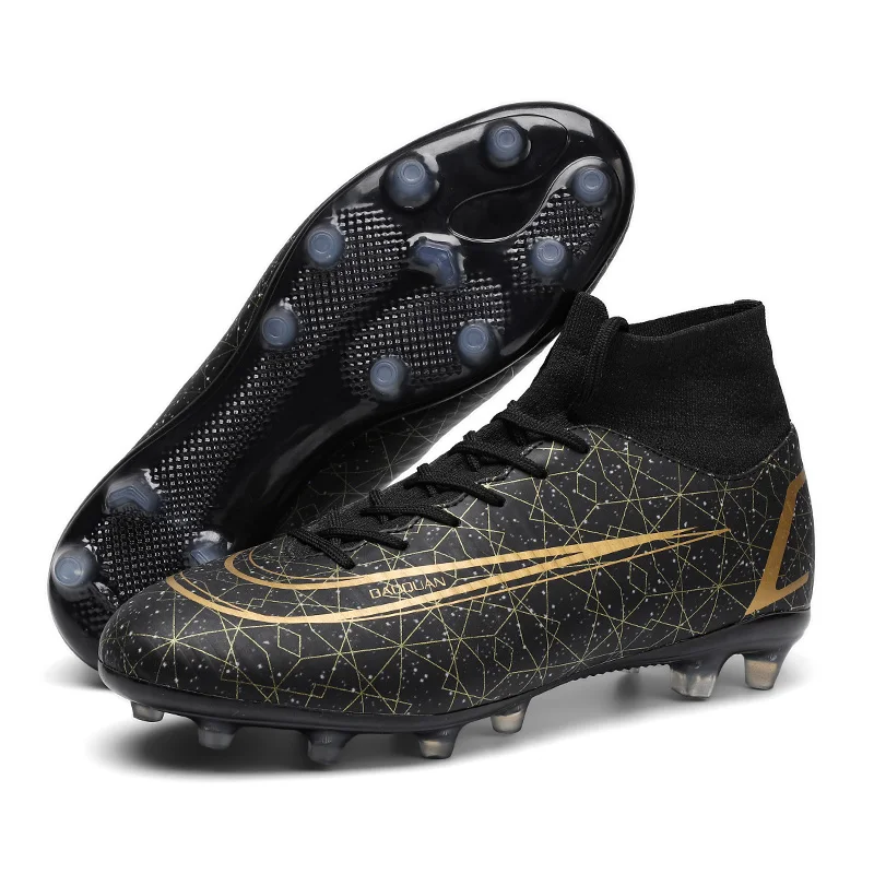 

Football Shoes For Men Breathable Indoor Spike Ankle Training Soccer Boots Lightweight Professional Non-Slip Futsal Sneakers
