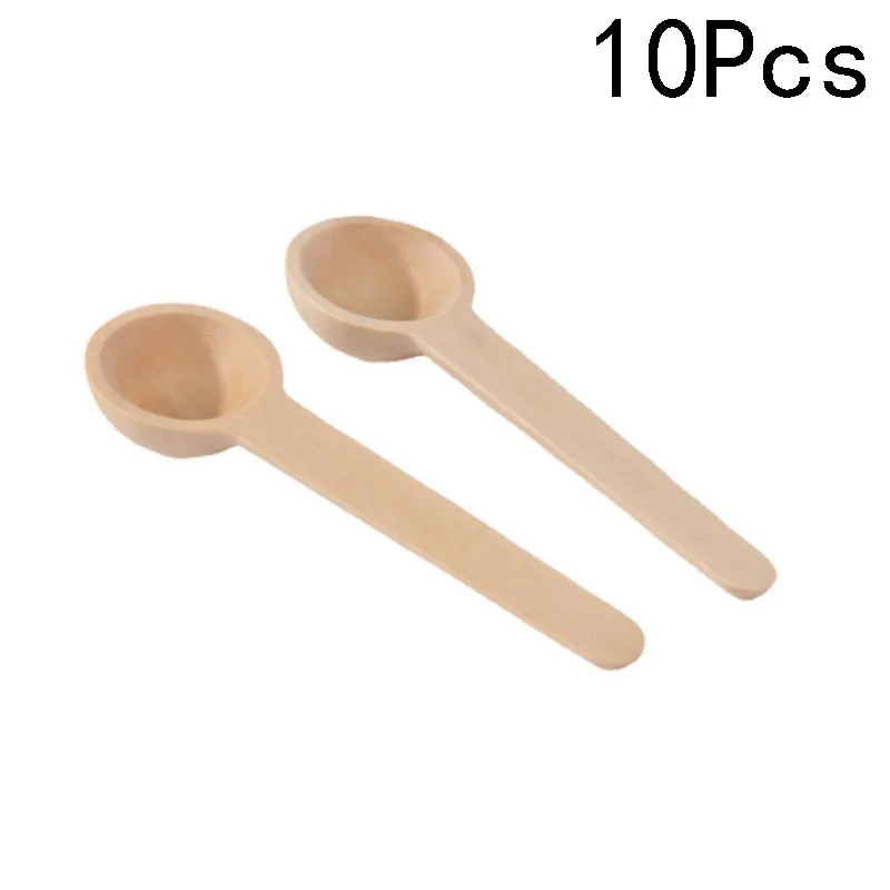 10pcs Kitchen Seasoning Spoons Honey Coffee Kitchen Cooking Small Wooden Salt Spoons for Spice Jars Tools Measuring Set