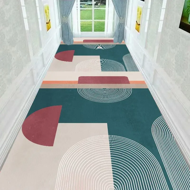 

3D ковер для двери коридора, ковер для коридора, длинный ковер для коридора, прихожей, Домашний напольный коврик, нордические ковры Геометрия
