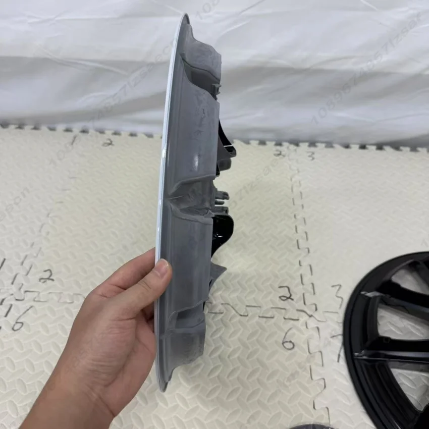 tesla rim cover perspective