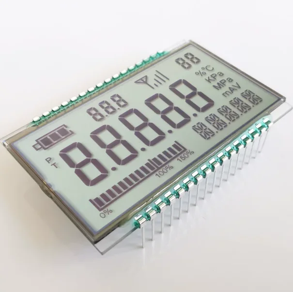 32PIN FSTN 포지티브 5자리 세그먼트 LCD 용접 패널 3V