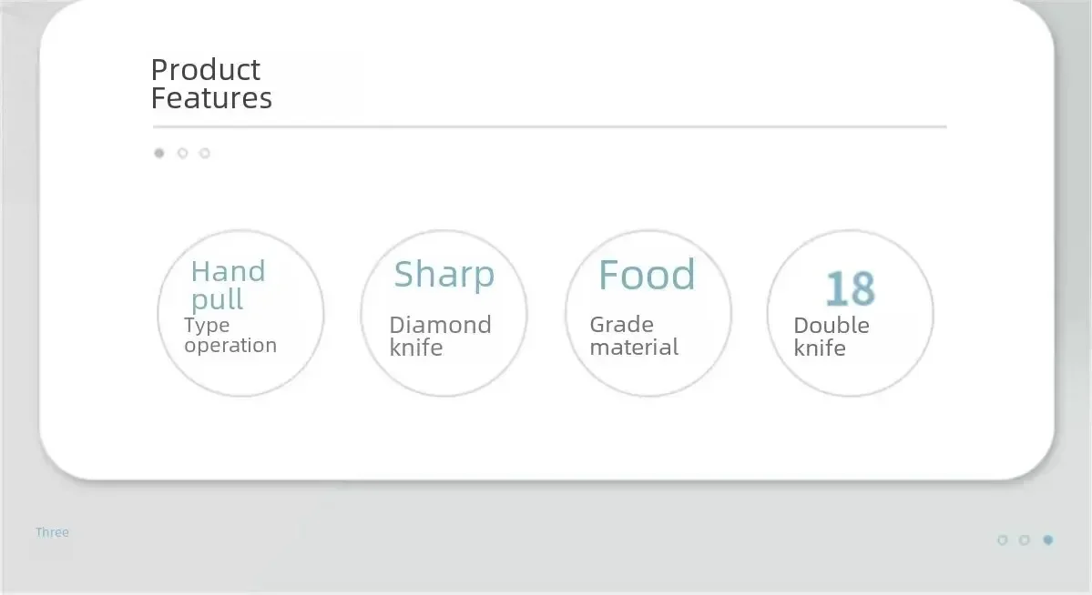 Description Picture 4 of itemHome Kitchen Manual Ginger Grinder Garlic Mud Splasher Multifunctional Vegetable Cutter Handheld Meat Grinder Modern Minimalist