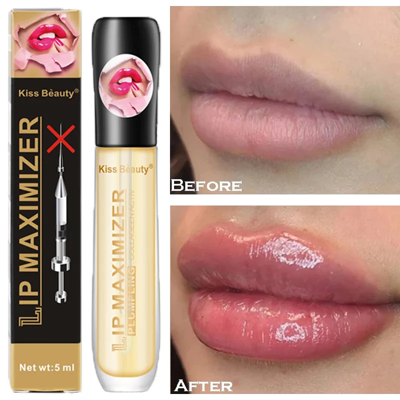 

Volume Lip Plumper Serum Long Lasting Repairing Reduce Dryness Fine Lines Moisturizing Sexy Plumping Oil Liquid Gloss Care