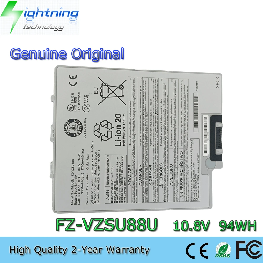 Nuova Batteria Originale Originale Per Laptop Fz-Vzsu88U 10.8V 94Wh Per Tablet Panasonic Toughbook G1 A Lunga Durata Fz-G1
