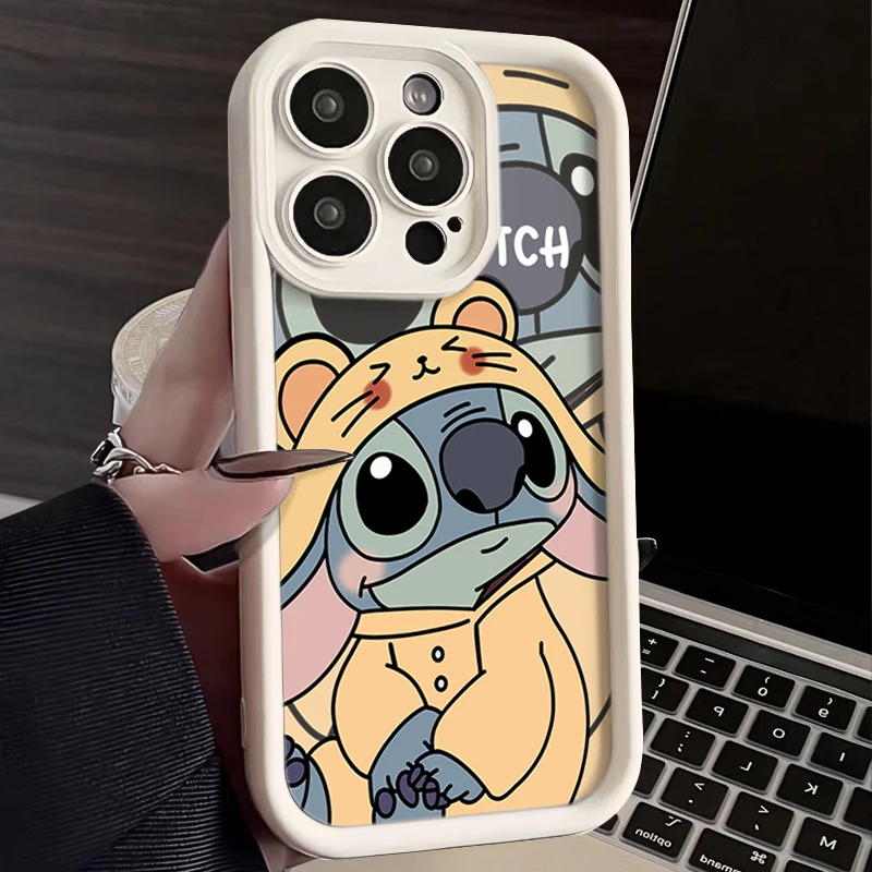 thumbnail image 1 of Disney Mickey Mouse Stitch Soft Case for iPhone 15 14 13 12 11 Pro Max XS X XR 8 7 6S 6 Plus SE 2020 Frosting Shockproof Cover, 1 of 5