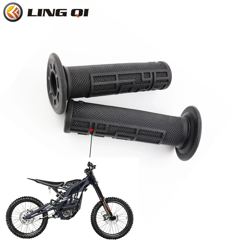 LING QI Electric Motocross Rubber Handlebar Hand Grip Motorcycle Rubber ...