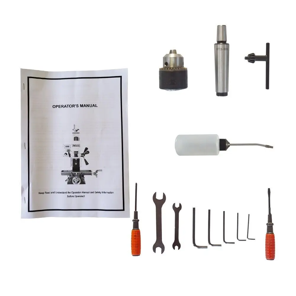110V or 220v Precision Brushless Drilling and Milling Machine Copper Motor MT2 Drilling 3