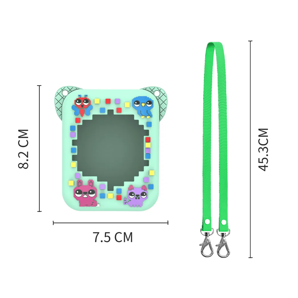 3D Animal Print Silicone Case Protective Cover Shockproof Protective Skin Sleeve Washable for Bitzee Interactive  Digital Pet