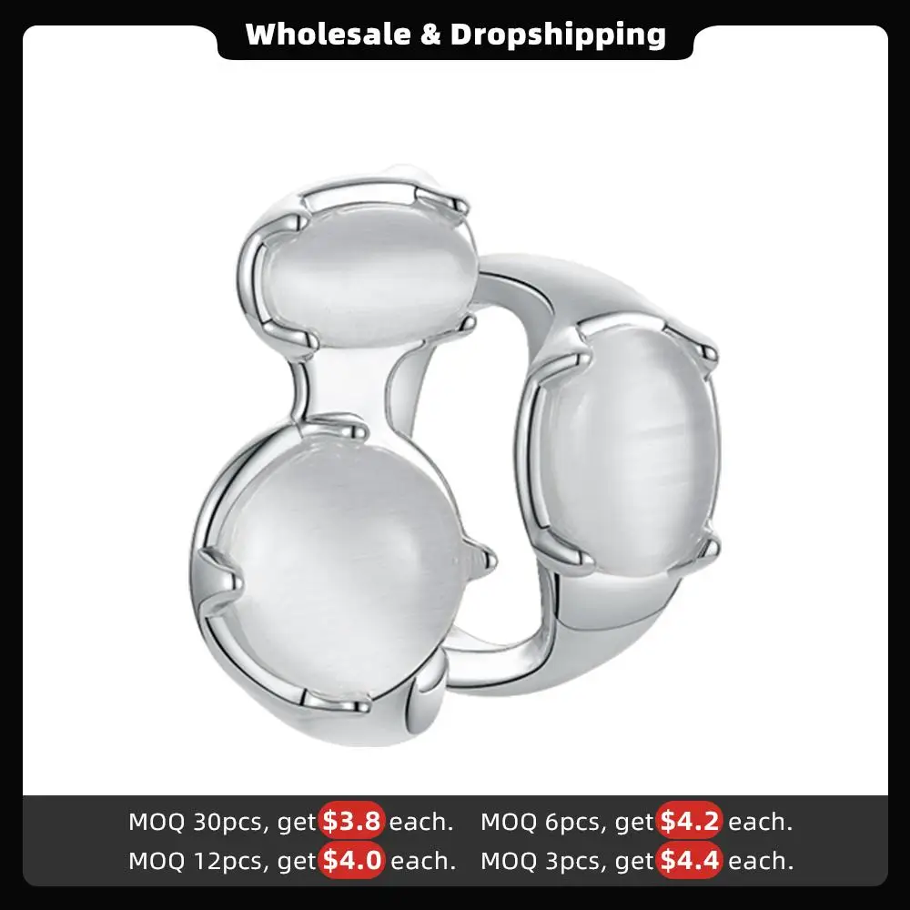 ENFASHION Opal Decorated Ear Cuff Earrings For Women Gold Color Fashion Jewelry Earring 2022 Gift Pendientes Mujer E221360