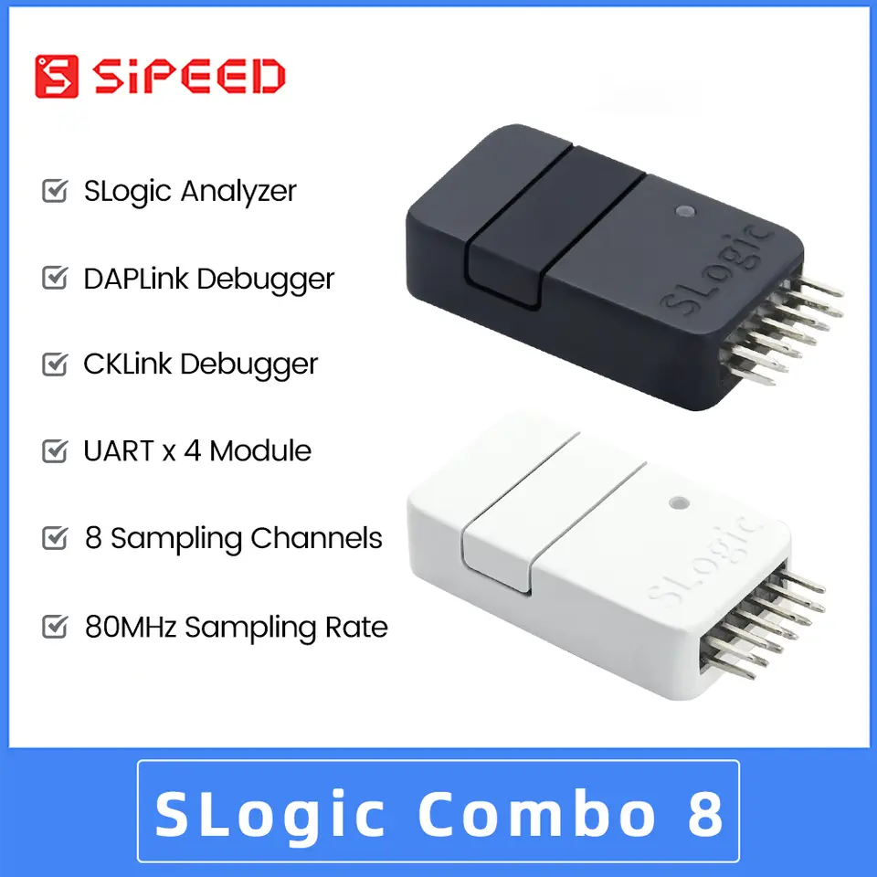 Sipeed SLogic Combo 8 Logic Analyzer DAPLink CKLink Debugger Tool image 2