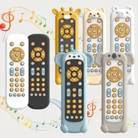 Infant Simulation TV Remote Control Toys with Music and Light Musical Baby Toy Sensory Remote Kid Baby Toys for 1 2 3 Year Old 1