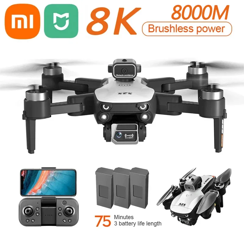Xiaomi Mijia S2S Drone 8K Profesional Hd Fotografia Aerea Dual-Camera Omnidirezionale Ostacolo Brushless Evitamento Quadrotor