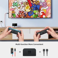 CABLETIME Switch 2 Dock Station Portable TV Dock 4K144Hz USB C to HDMI Cable  PD 100W Adapter Prefect Switch 2/1 OLED for PS4/5 - Image 3