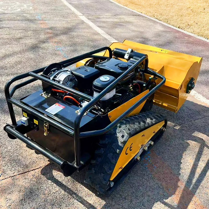 Customized CE EPA Diesel Engine All Terrain Grass Cutting Machine Agriculture Rubber Tracks Remote Control Robot Lawn Mower 1