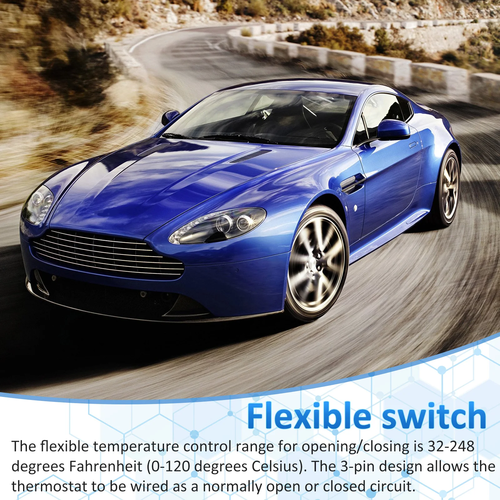 Kühlerlüfter Relais Set 12V 40A Mit Thermostat - Wasserdichtes Kfz Lüftersteuerung Für Bessere Motorkühlung