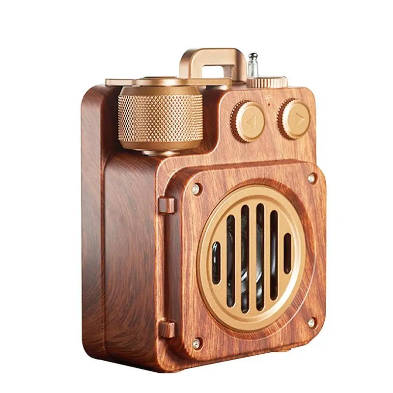 LoopTone FM AM Radio Retro Wood Radio With Bluetooth Play - View #9