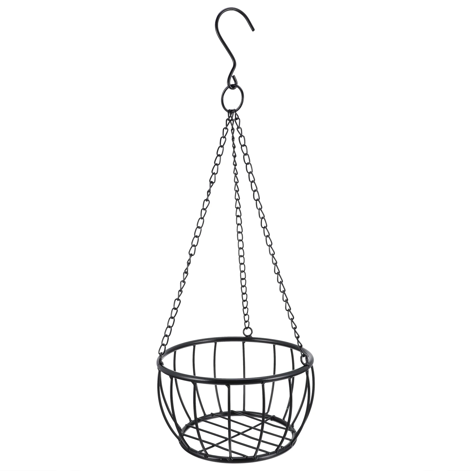 

Wrought Iron Hanging Flower Pot Home Planter Holder Flowerpot Pots