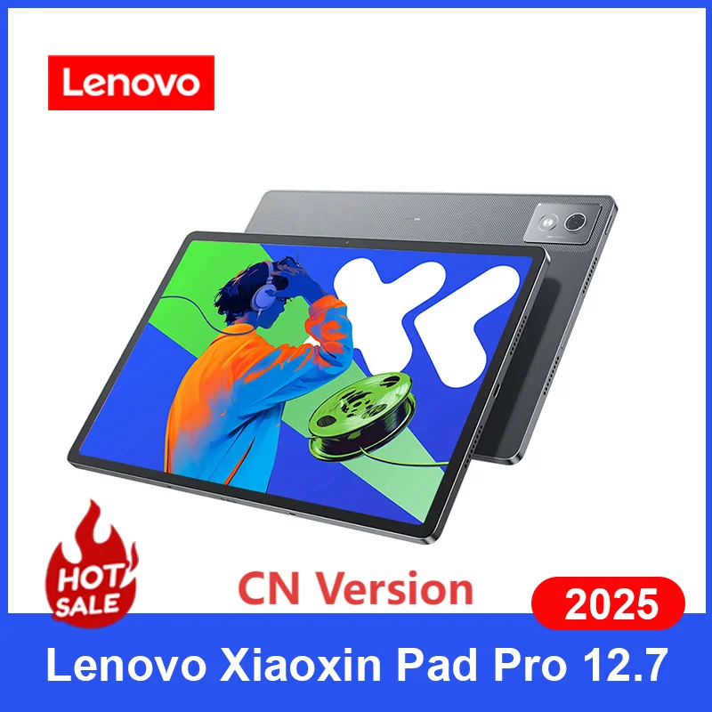 Original CN Version Lenovo Xiaoxin Pad Pro 12.7 2025 Pads MTK Dimensity 8300 144Hz 128GB 256GB 10200mAh 45W Charging GPS Tablet 1